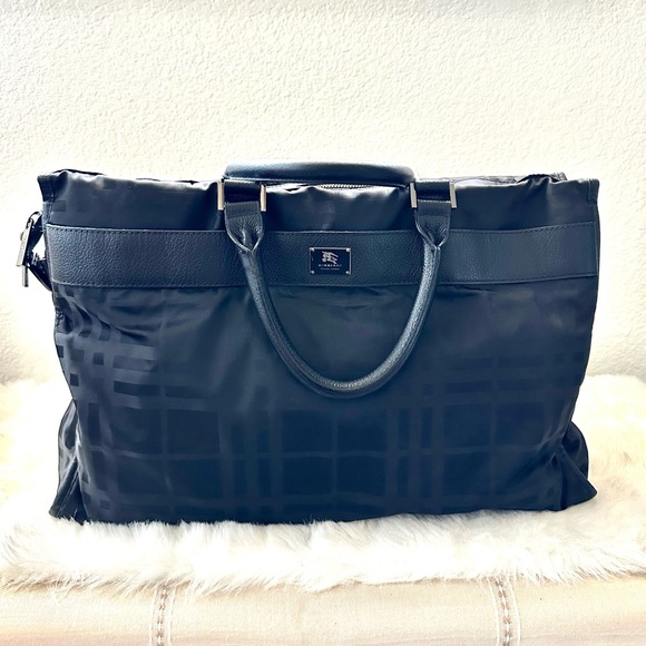 Authentic BURBERRY BLACK LABEL Nova
Nylon Leather Tote Bag Black G1514 - Picture 1 of 13